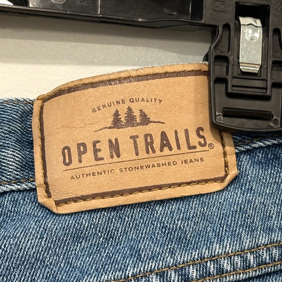 Open Trails Authentic Stonewashed Jeans Men's 32x24 Relaxed Fit Hiking Gorpcore - Picture 8 of 11